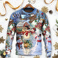 Christmas Snowman Lover Happy Couple – Sweater - Ugly Christmas Sweater