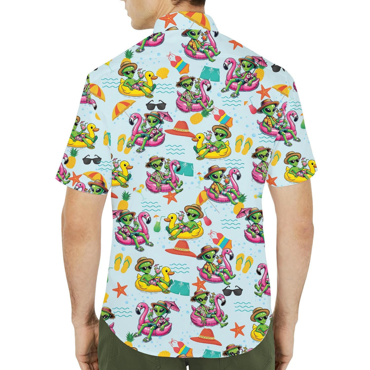 Tropical Surfing Alien Summer Beach Vacation – Hawaiian Shirt