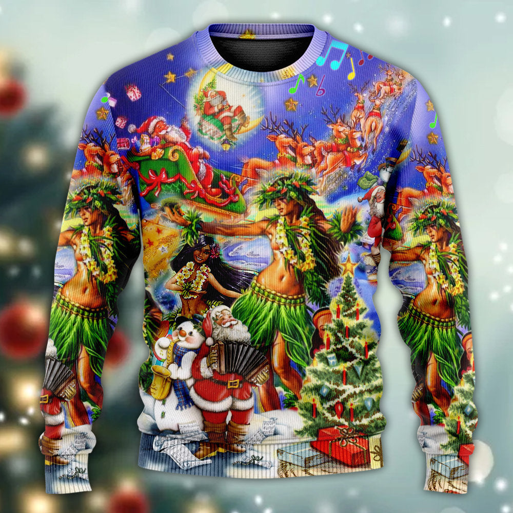 Hawaii Aloha Merry Christmas – Sweater - Ugly Christmas Sweater
