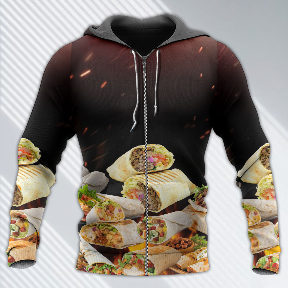 Burritos Fast Food Lover - 3D Hoodie