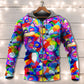 Cat Rainbow Colorful Art Style - 3D Hoodie