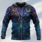 Owl Witch Colorful Dark Art - 3D Hoodie