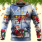 Christmas Santa Love Snowman Village Gift - Hoodie