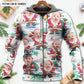 Christmas Santa Summer Beach Custom Photo - Hoodie