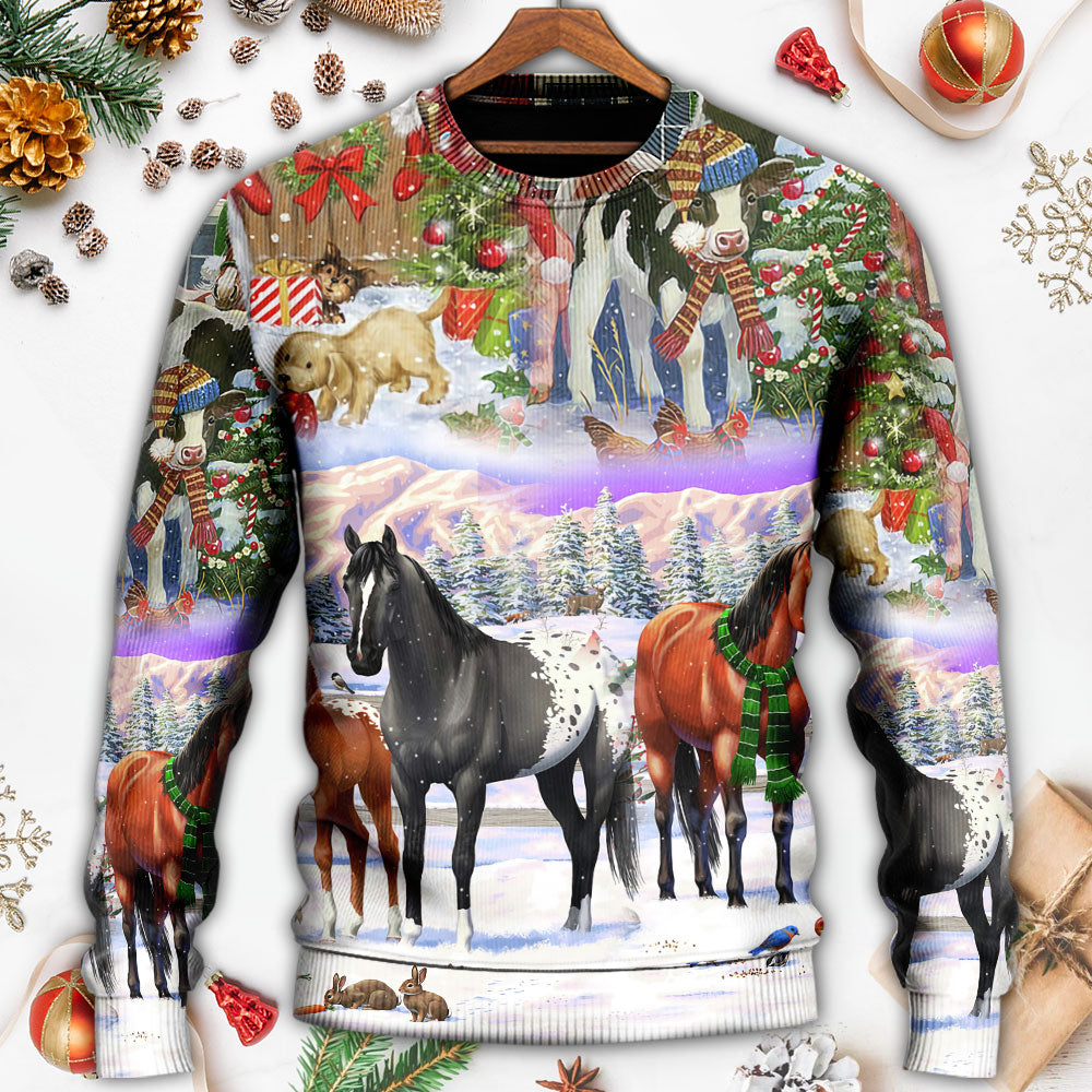 Christmas Farm Merry Xmas To Everyone – Sweater - Ugly Christmas Sweater