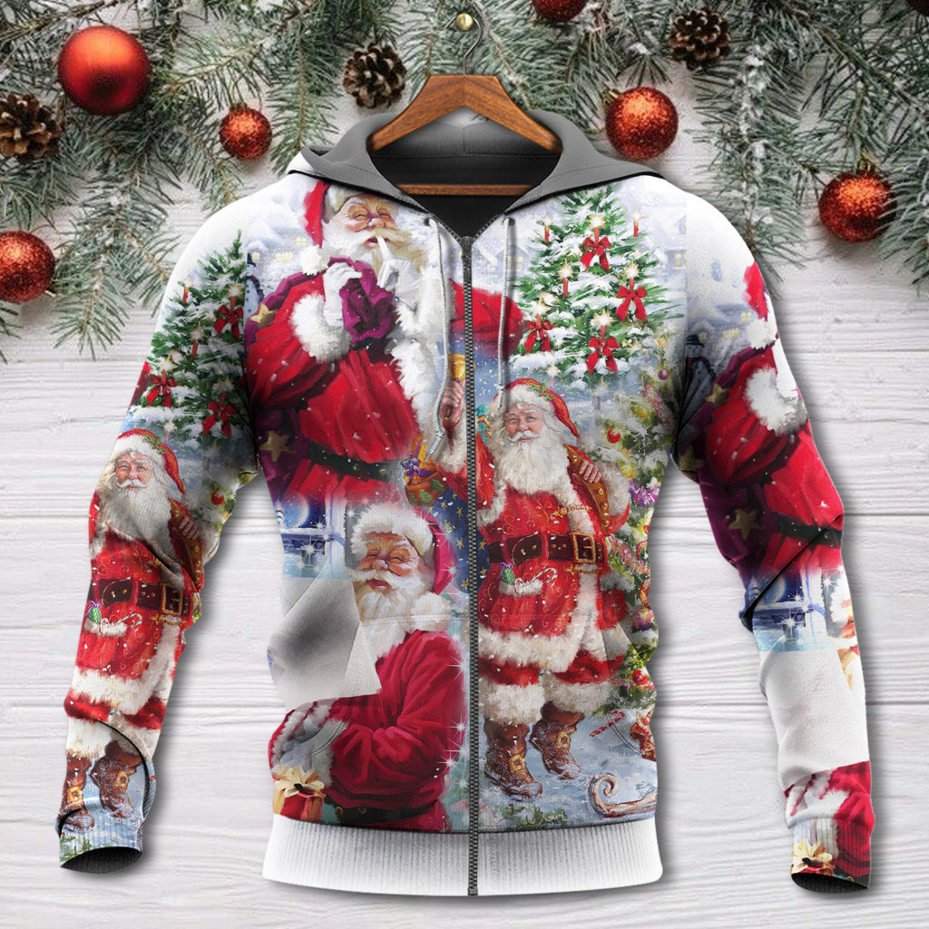 Christmas Santa Is Coming Style - 3D Hoodie