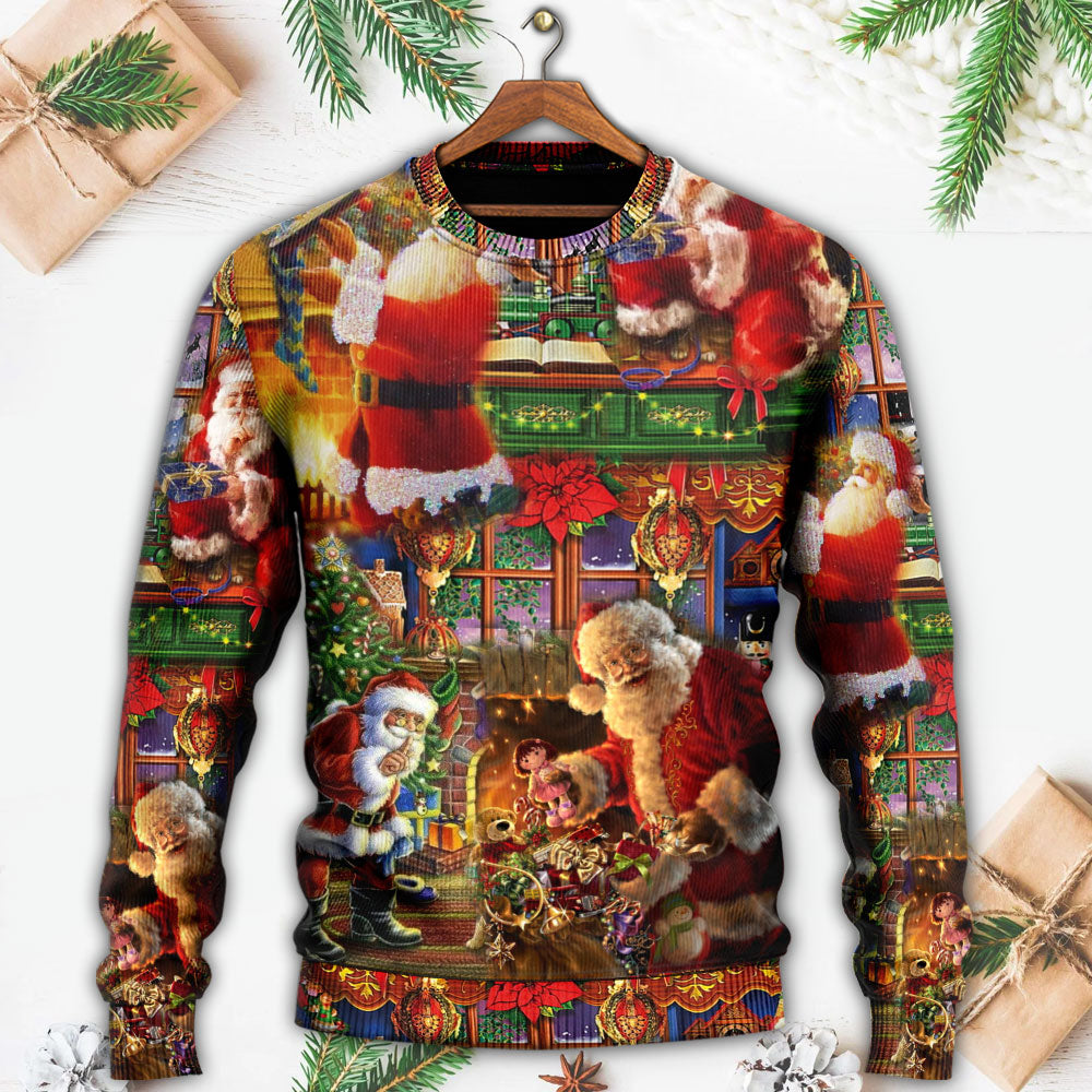 Santa Claus Christmas Merry Xmas Style – Sweater - Ugly Christmas Sweater