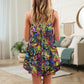 Smiling Colorful Cat Style – Women's Summer Sleeveless V-Neck Camisole Dress