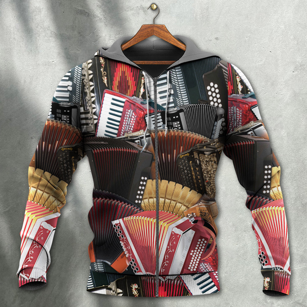 Accordion Gentleman Quote - 3D Hoodie
