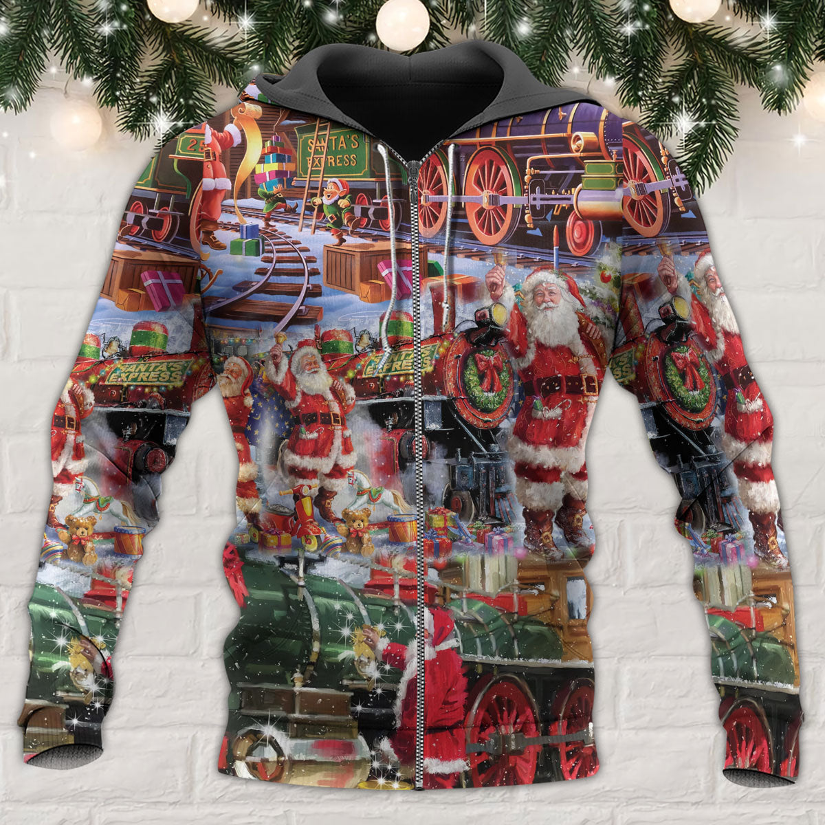 Santa Snow Village Spirit Of Giving - 3D Hoodie