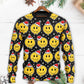 Christmas Smile Happy Face Santa Hat – Sweater - Ugly Christmas Sweater