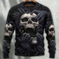 Dark Screaming Skull Fantasy Art – Sweater - Ugly Christmas Sweater