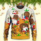 Christmas Santa Drunk Beer Funny Happy Holiday Style – Sweater - Ugly Christmas Sweater
