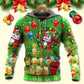 Santa Holiday Cheer Lights - 3D Hoodie