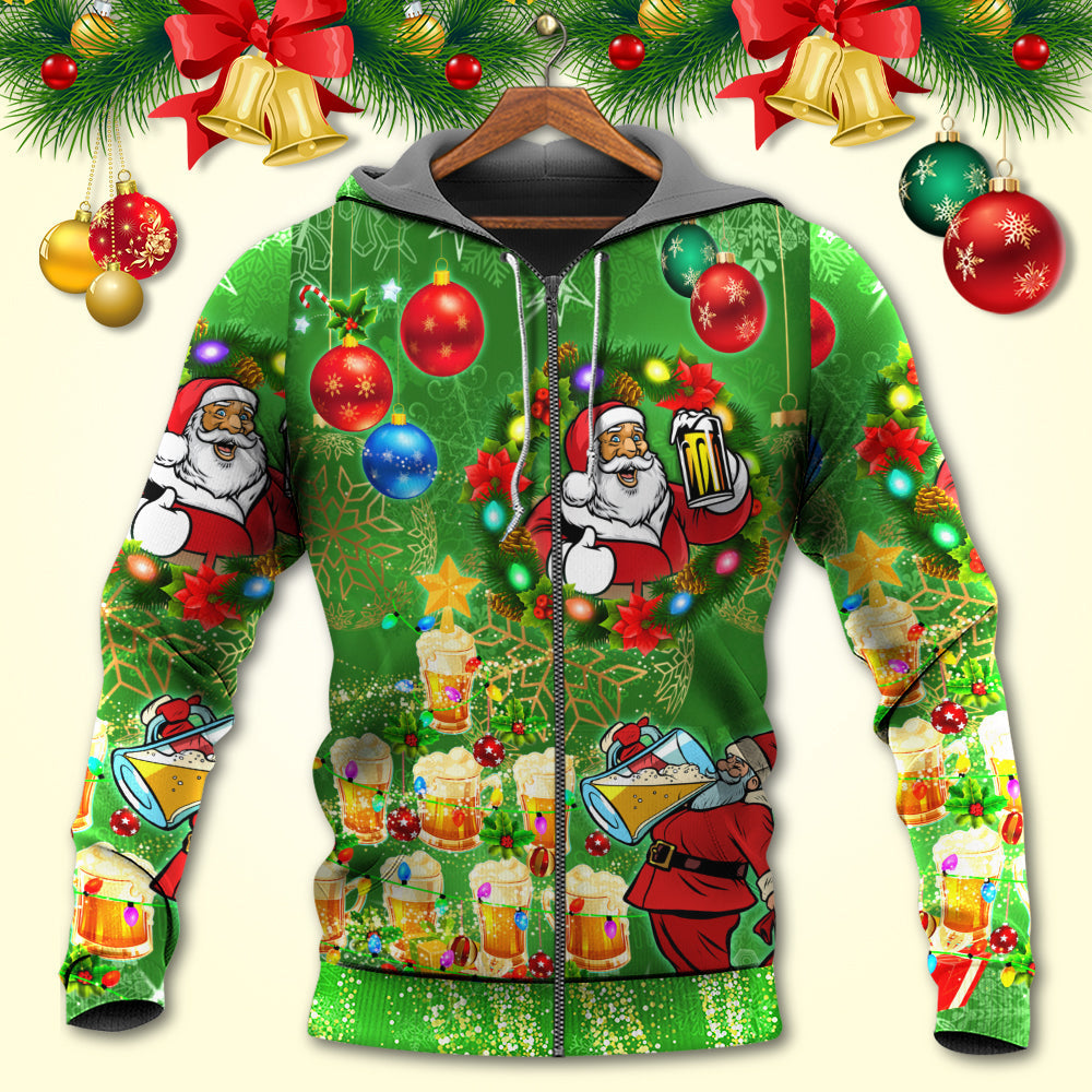 Santa Holiday Cheer Lights - 3D Hoodie