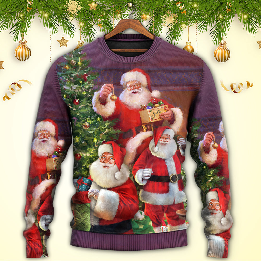Christmas Funny Santa Gift Happy Style – Sweater - Ugly Christmas Sweater