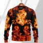 Dragon Fireball Fantasy Madness Art – Sweater - Ugly Christmas Sweater