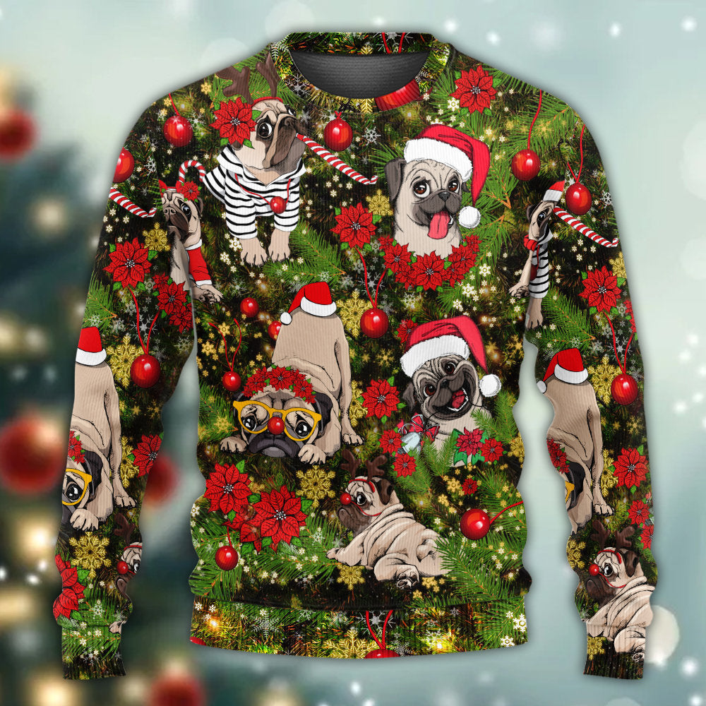Christmas Merry Little Pugmas – Sweater - Ugly Christmas Sweater