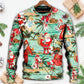 Christmas Santa Vacation Beach Joyful – Sweater - Ugly Christmas Sweater