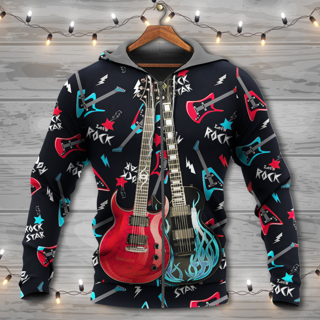 Guitar All I Need Is Music - 3D Hoodie
