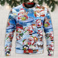 Santa And Snowman Christmas Holiday – Sweater - Ugly Christmas Sweater