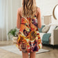 Cool Cat Playing With Fire – Women's Summer Sleeveless V-Neck Camisole Dress