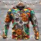 Floral Skull Hummingbird Art - 3D Hoodie
