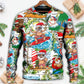 Christmas Santa Aloha Beach Vibe Style – Sweater - Ugly Christmas Sweater