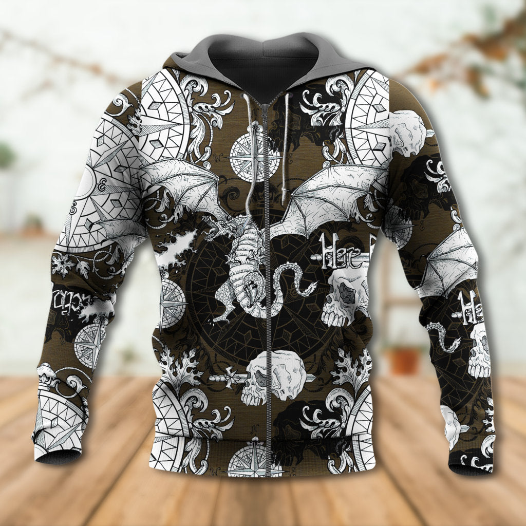 Dragon Skull Gothic Flight - 3D Hoodie