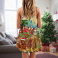 Christmas Tiki Island Holiday Vibes – Women's Summer Sleeveless V-Neck Camisole Dress