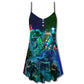 Ocean Undersea Fishing Christmas Vibe – Women's Summer Sleeveless V-Neck Camisole Dress