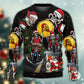 Skull Santa Racing Christmas Style – Sweater - Ugly Christmas Sweater
