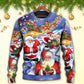 Christmas Funny Santa Happy Xmas Is Coming – Sweater - Ugly Christmas Sweater