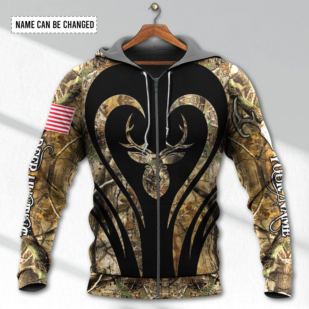 Deer Hunting Lover Personalized Style - Hoodie