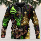 Christmas Neon Tree Snowman Art - 3D Hoodie