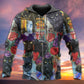 Black Cat Floral Fantasy Art – 3D Hoodie