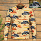 Hot Rod Vintage Cowboy Landscape Art – Sweater - Ugly Christmas Sweater