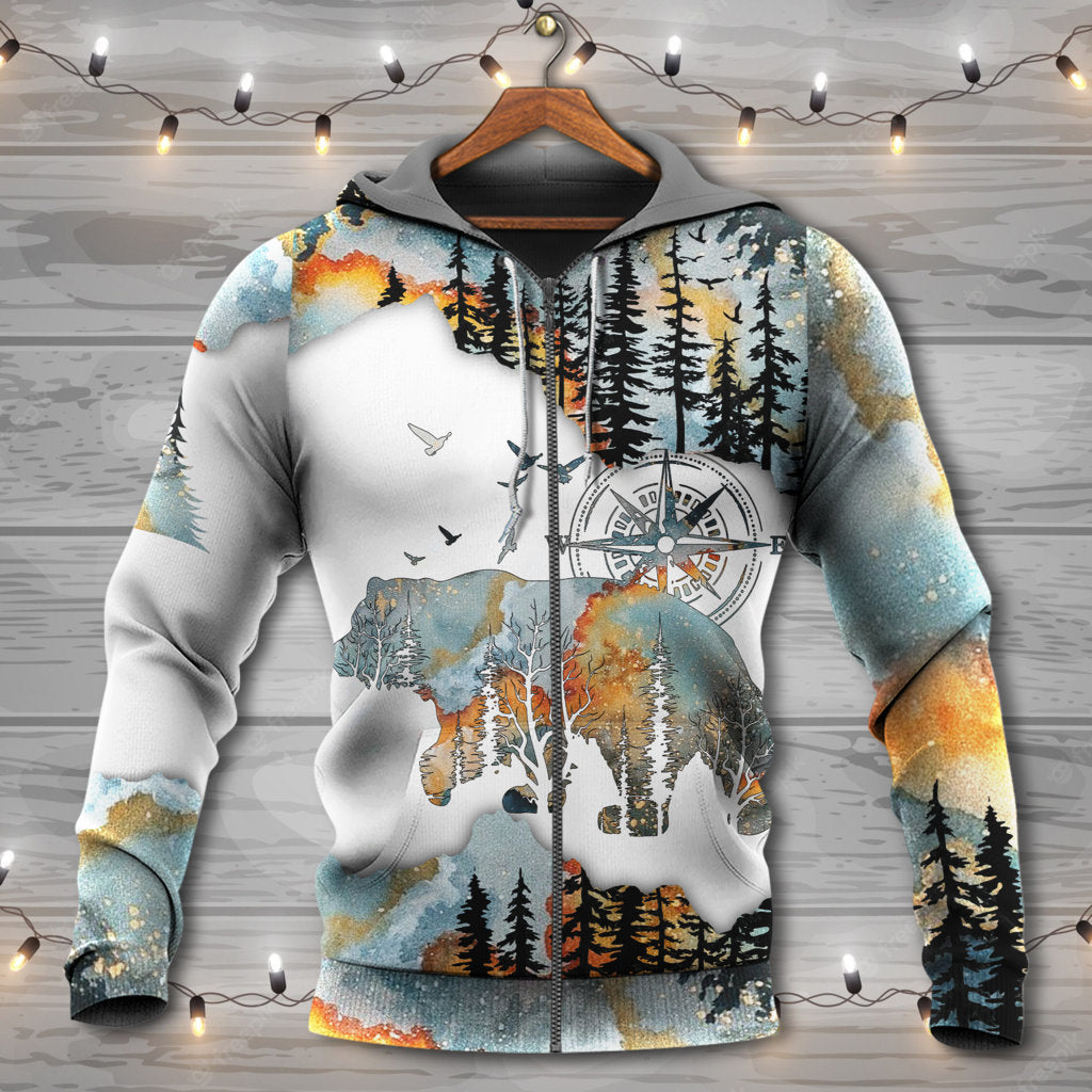 Camping Forest Escape Mind Free Style - Hoodie