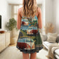 Hippie Van Beach Life – Women's Summer Sleeveless V-Neck Camisole Dress