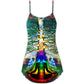Yoga Tree Of Life Christmas – Women's Summer Sleeveless V-Neck Camisole Dress