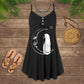 Cat Love Summer Vibes – Women's Summer Sleeveless V-Neck Camisole Dress