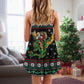 Christmas Santa And Dragon – Women's Summer Sleeveless V-Neck Camisole Dress