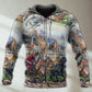 Horse Racing Be Strong Be Brave - 3D Hoodie