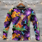 Giraffe Tropical Leaf Colorful Style - Hoodie