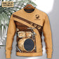 Vintage Drummer And Lady Stick Art – Sweater - Ugly Christmas Sweater