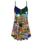 Christmas All You Need Is A Bike – Women's Summer Sleeveless V-Neck Camisole Dress