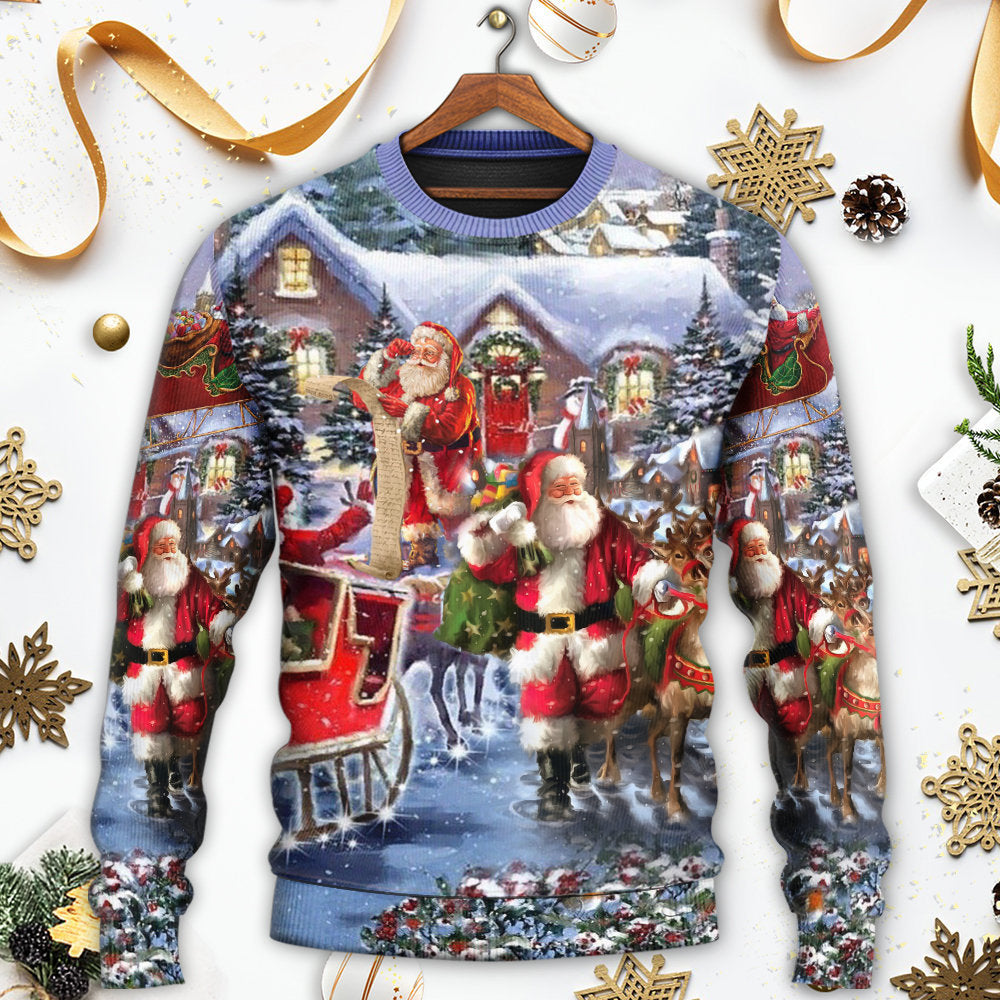Christmas Santa Comes Tonight Style – Sweater - Ugly Christmas Sweater