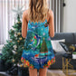 Christmas Whales Under The Sea – Women's Summer Sleeveless V-Neck Camisole Dress