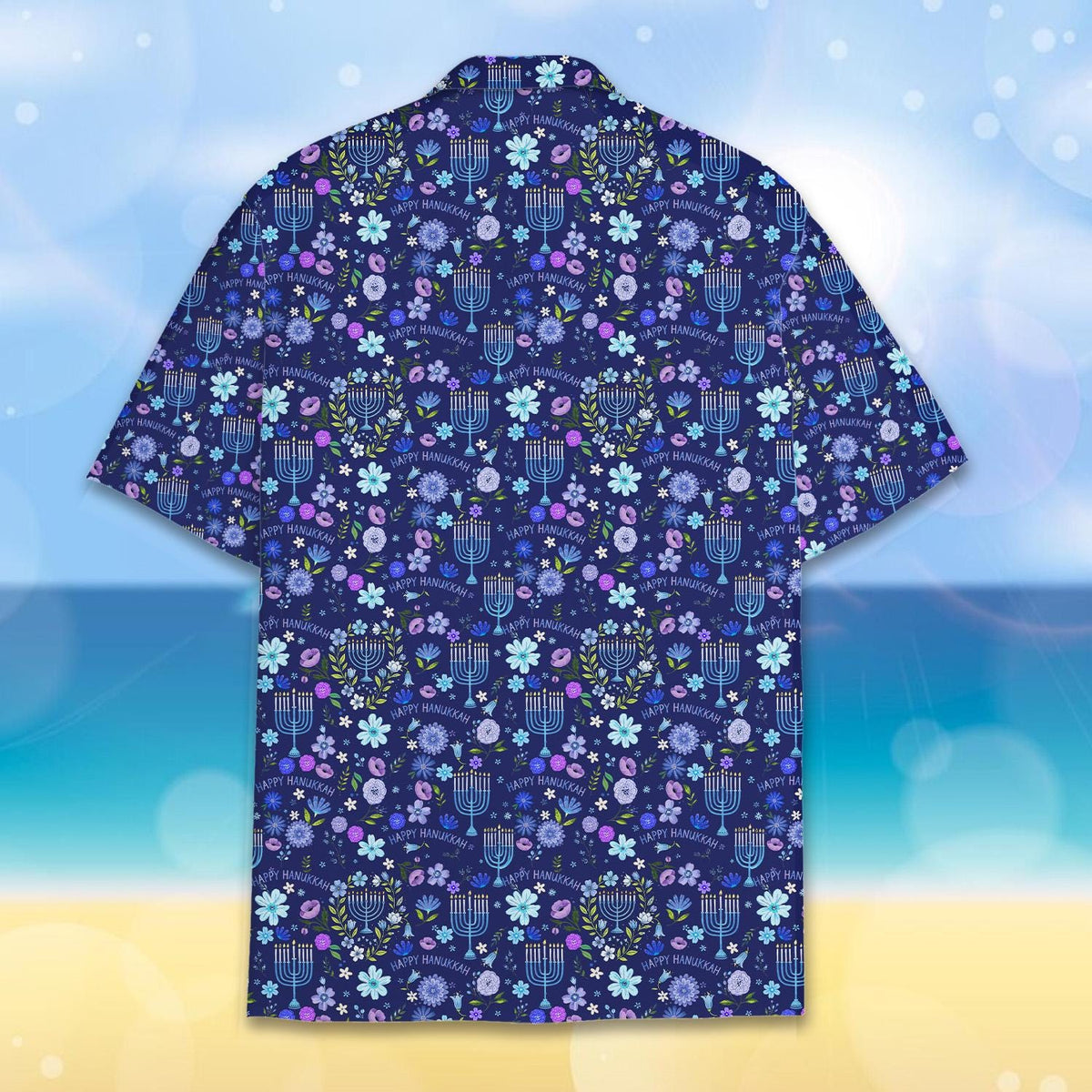 Hanukkah Floral Menorah Jewish Holiday Family – Hawaiian Shirt