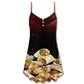 Burritos Fast Food Delight – Women's Summer Sleeveless V-Neck Camisole Dress